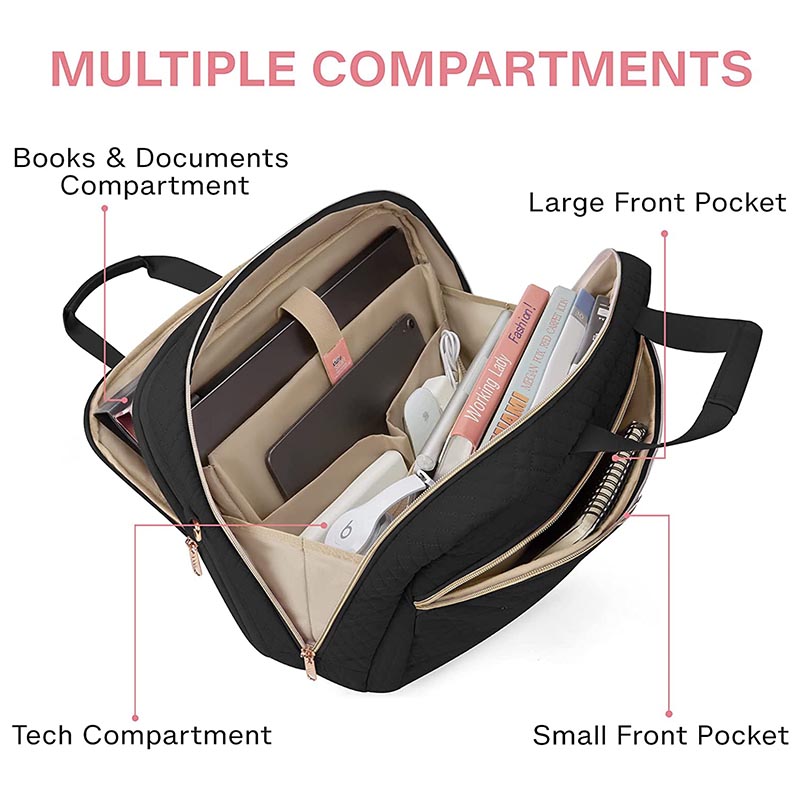 Large Expandable Briefcase for Business Travel Computer Bag
