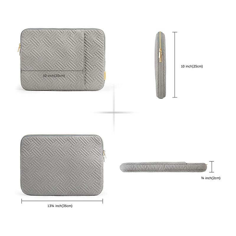 13.3 inch Laptop Sleeve Water Repellent Protective Case with Pocket