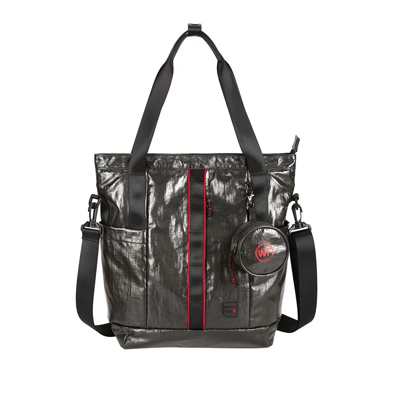 बड़ी क्षमता अवकाश ब्लैक टोट बैग महिलाओं का नायलॉन हैंडबैग