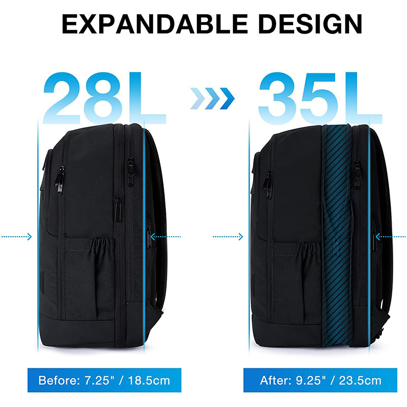 Китай Расширяемый рюкзак для путешествий 17-дюймовый ноутбук упаковывает большую компьютерную сумку в рюкзак, производитель