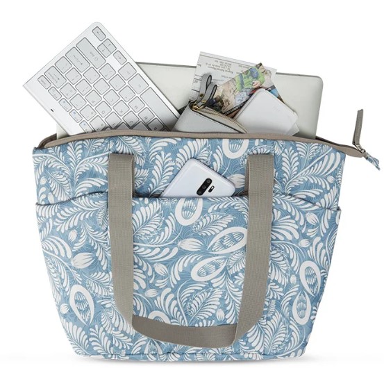 Bagsmart Canvas Laptop Tote Bag for Women Lightweight Shopping Handbag.jpg