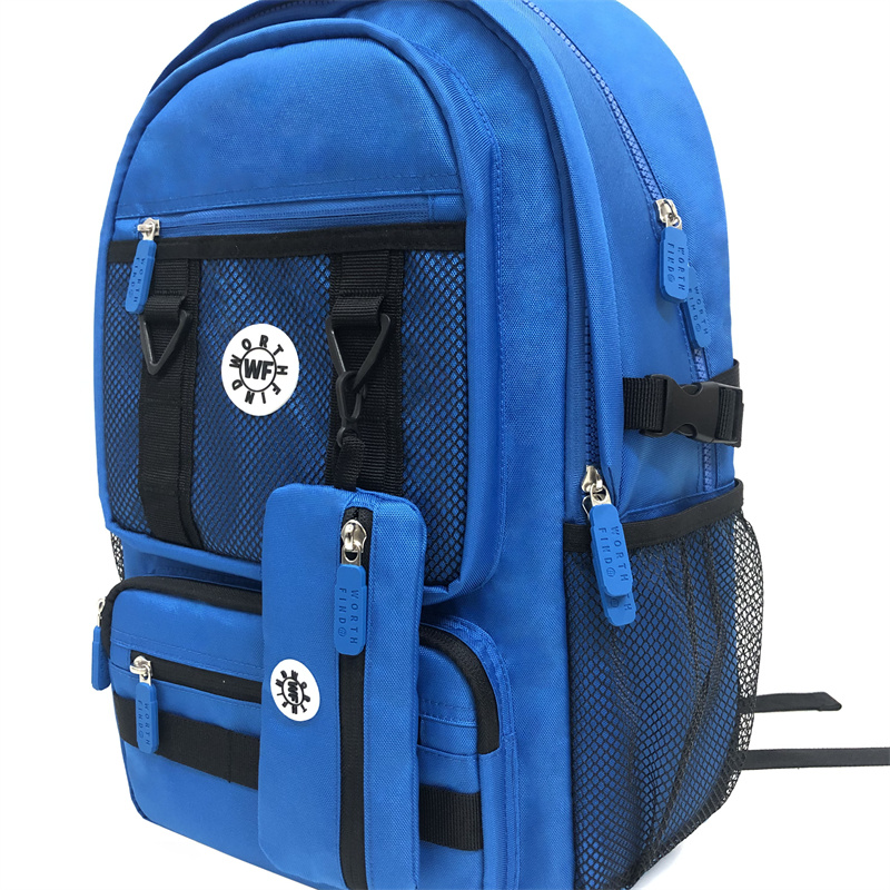 Customized Travel Blue Large Satchel Backpack