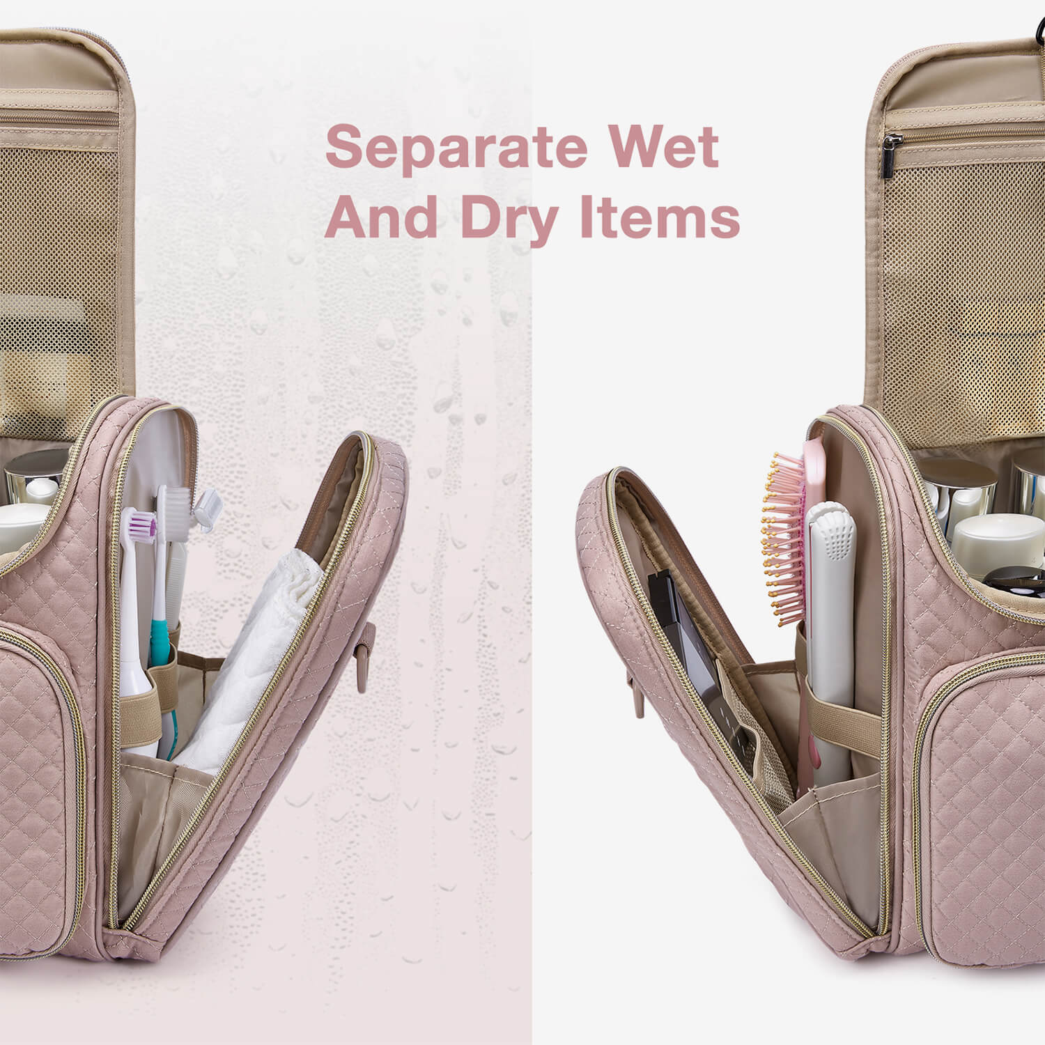 Large Capacity Travel Toiletry Bag With Compartments