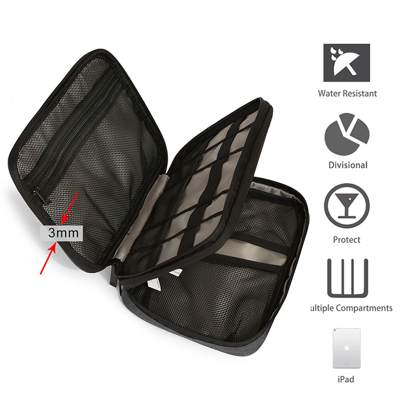 Travel Bag Cable Organizer For Electronics