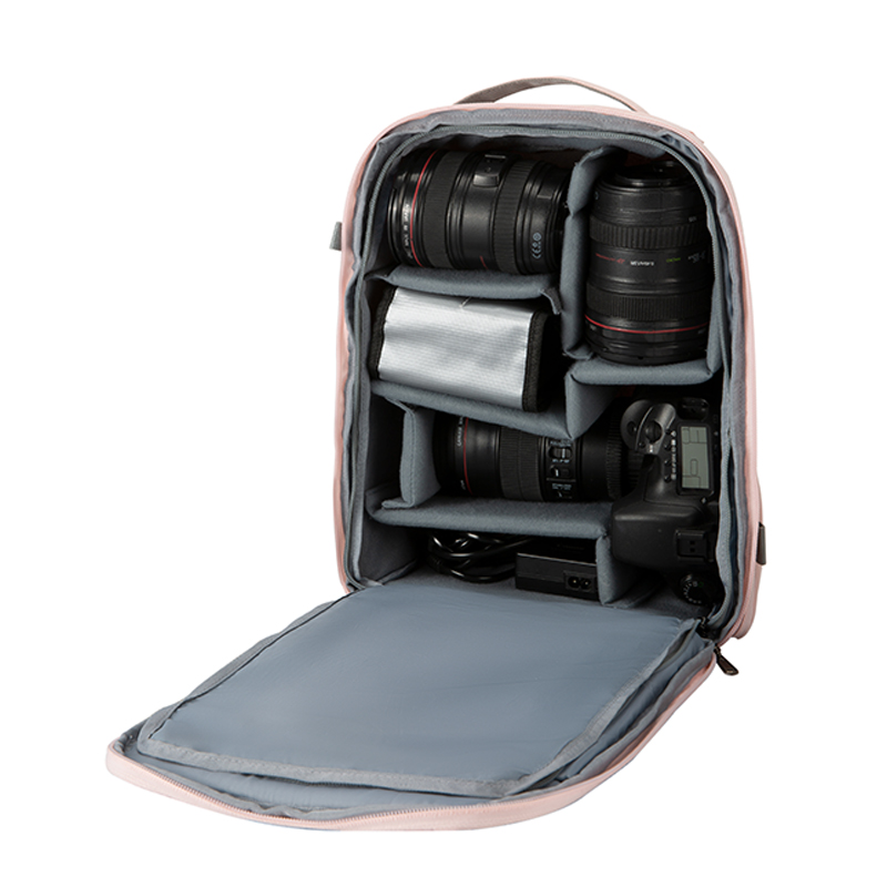 Waterproof Camera Shoulder Bag For Women – Breathable, Two-Way Zipper, Holds Camera, Lens, Tripod & Accessories