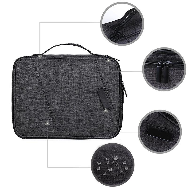 Double Layer Larger Electronic Organizer Travel Cable Organizer Bag