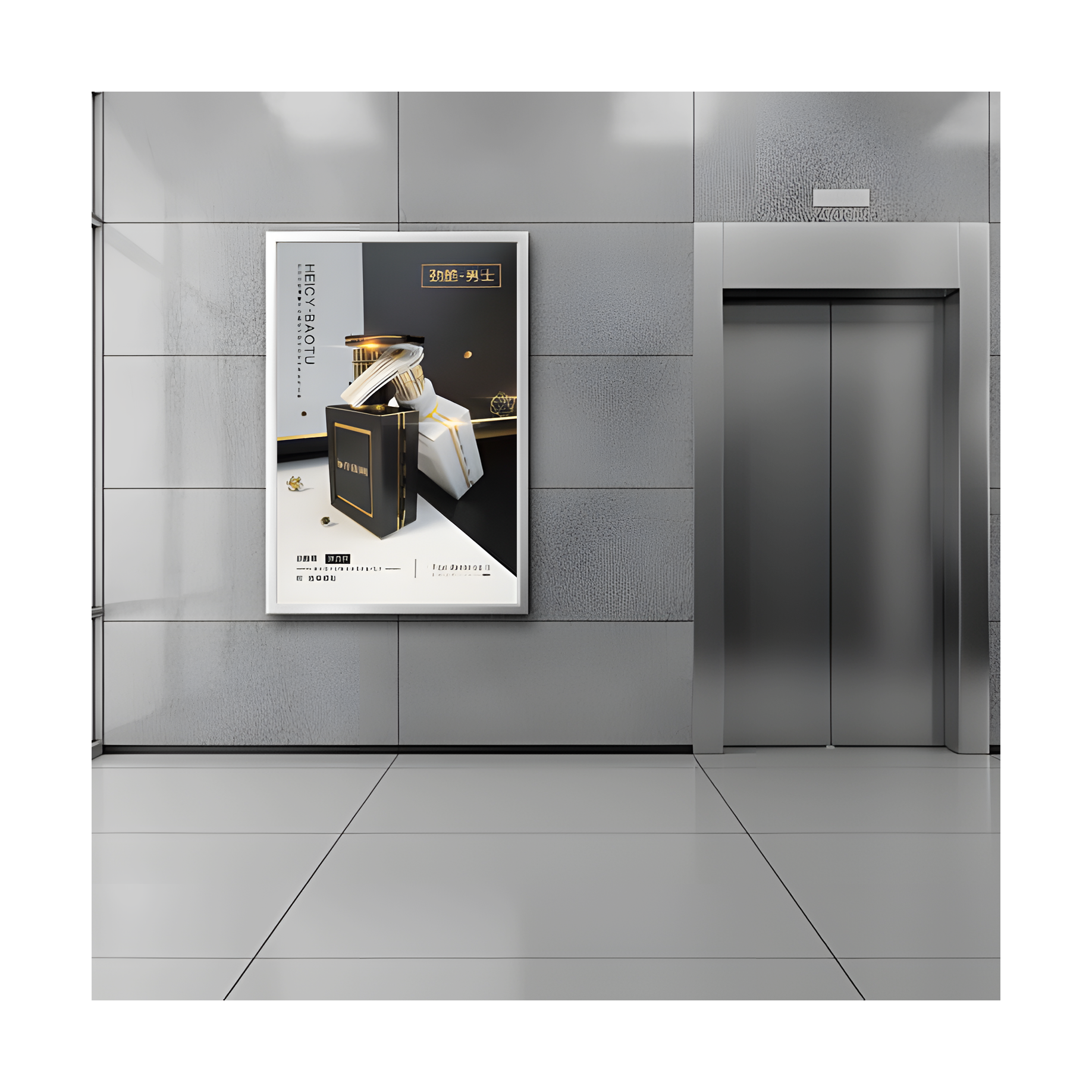 Ultra-thin Elevator Advertising Screen Digital Signage And Display