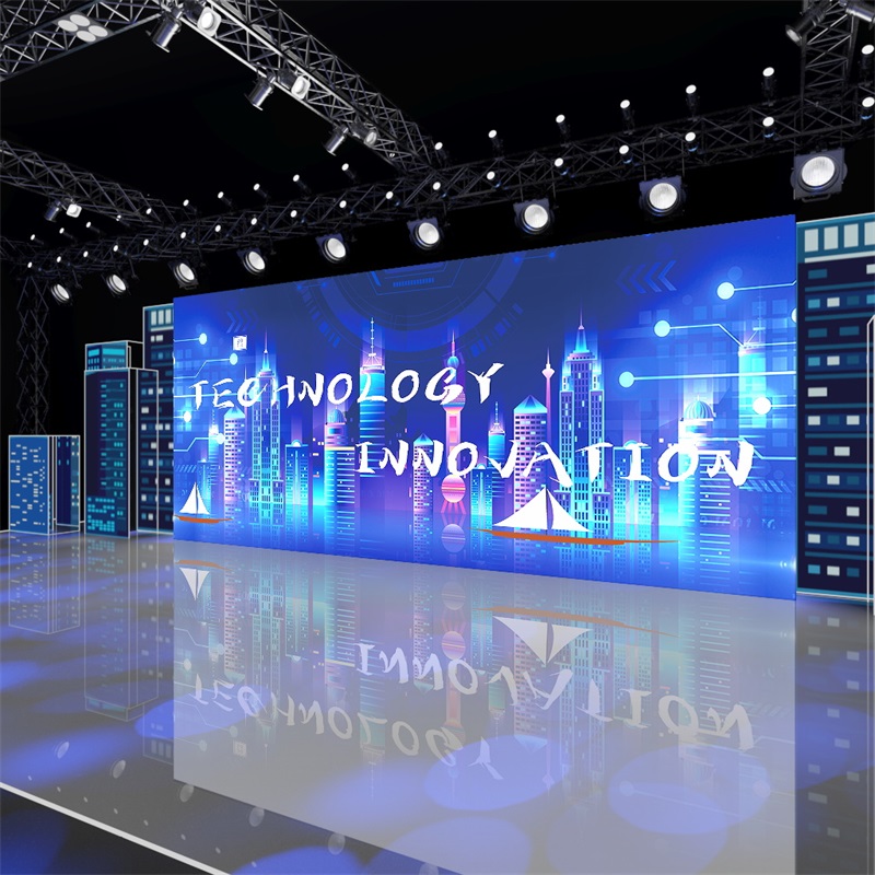 Indoor Video Wall Stage Background Big LED Display Board