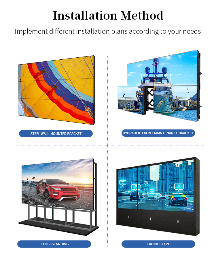 2x2 Screen Advertising LCD Display Player Video Wall