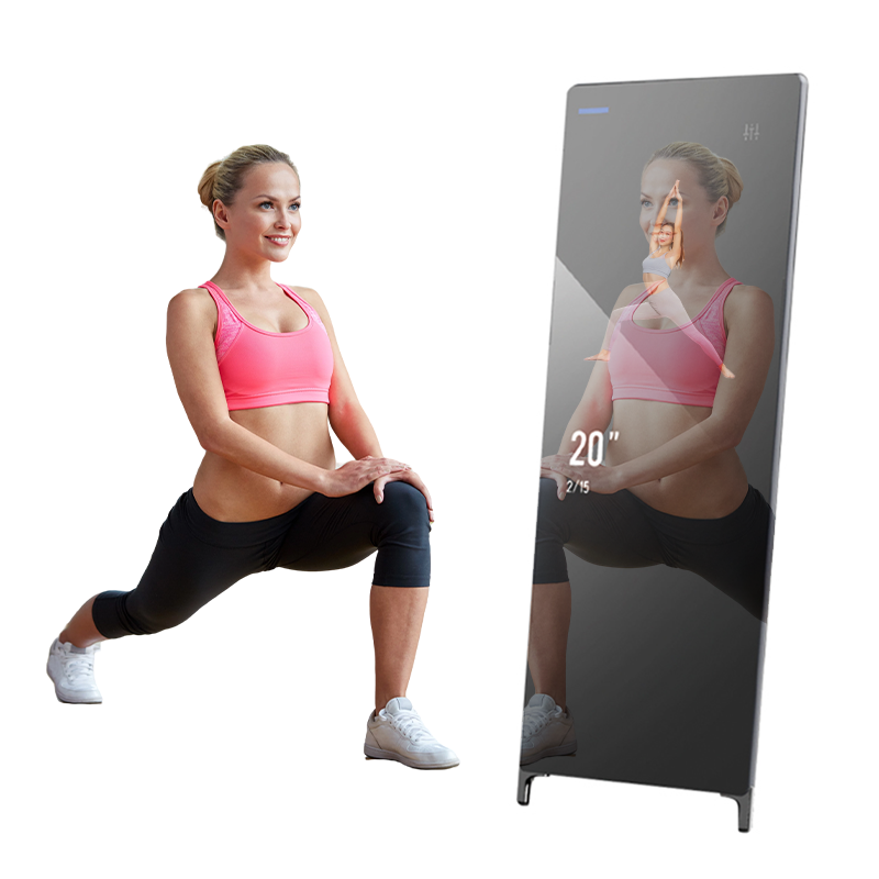 Многофункциональное умное интерактивное зеркало для тренировок на дому для фитнеса