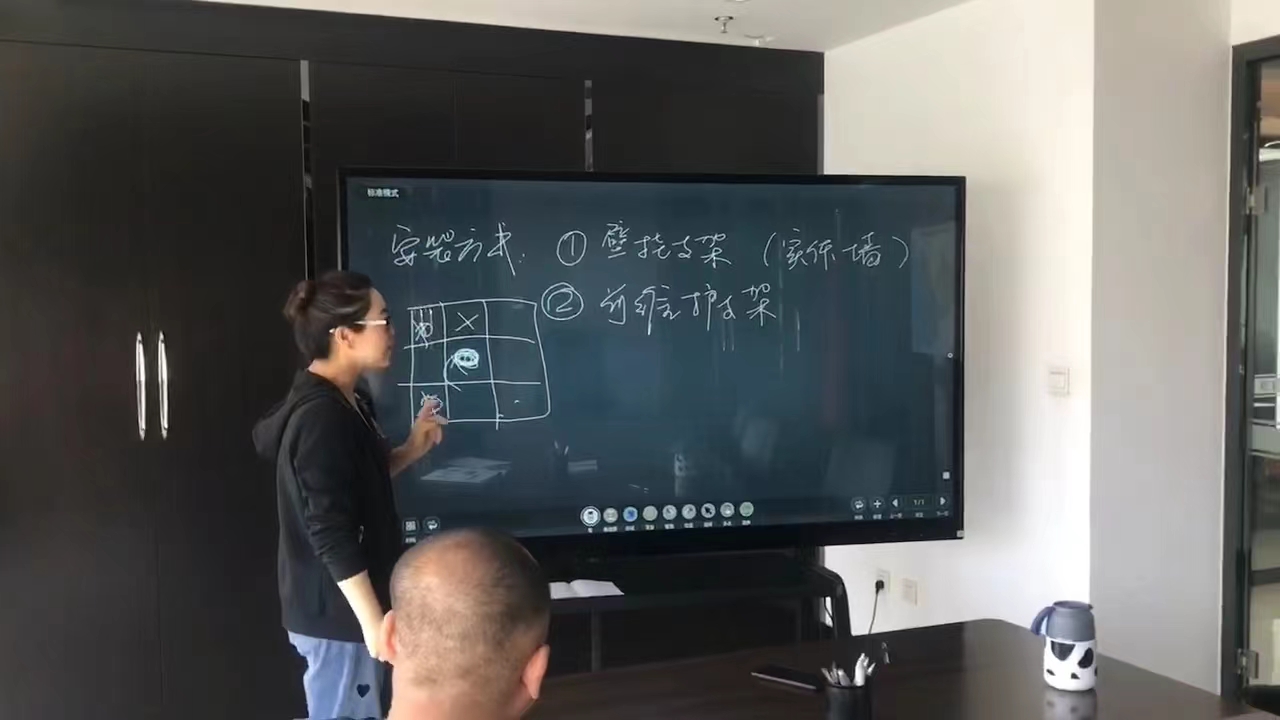 Parler de l'exemple d'application du tableau blanc électronique interactif