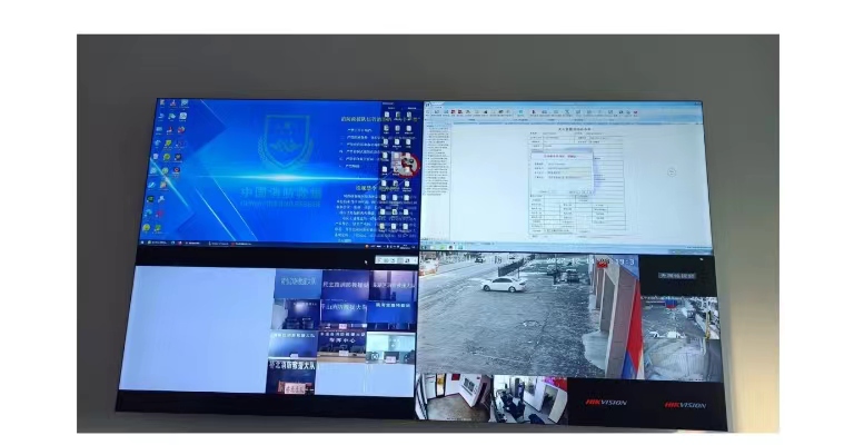 Peretele video de îmbinare LCD este utilizat în industria de securitate