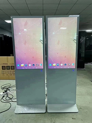 Chiosco intelligente per display pubblicitario da pavimento per interni