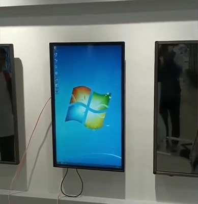 Espositore pubblicitario da parete per interni