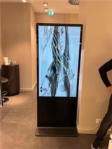 Pantalla de publicidad de quiosco de pie para interiores