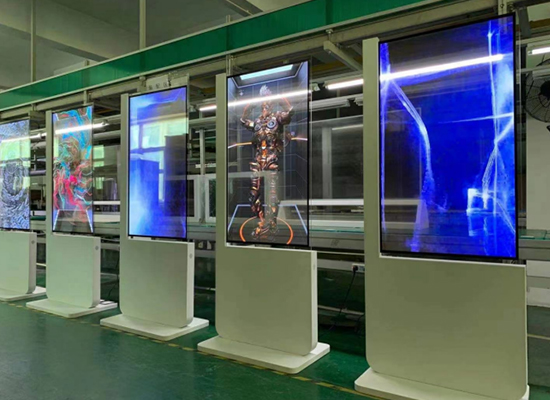 Pantalla publicitaria de pie OLED