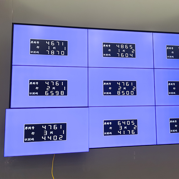 Parede de vídeo interna escolha tela de emenda