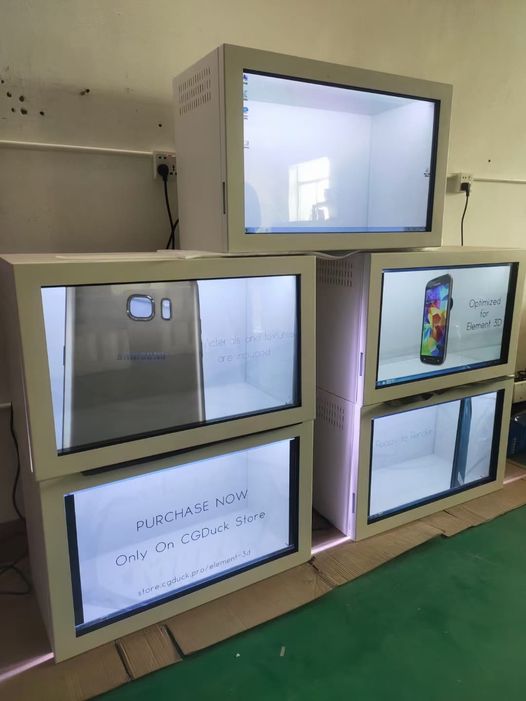 smart LCD transparent cabinets