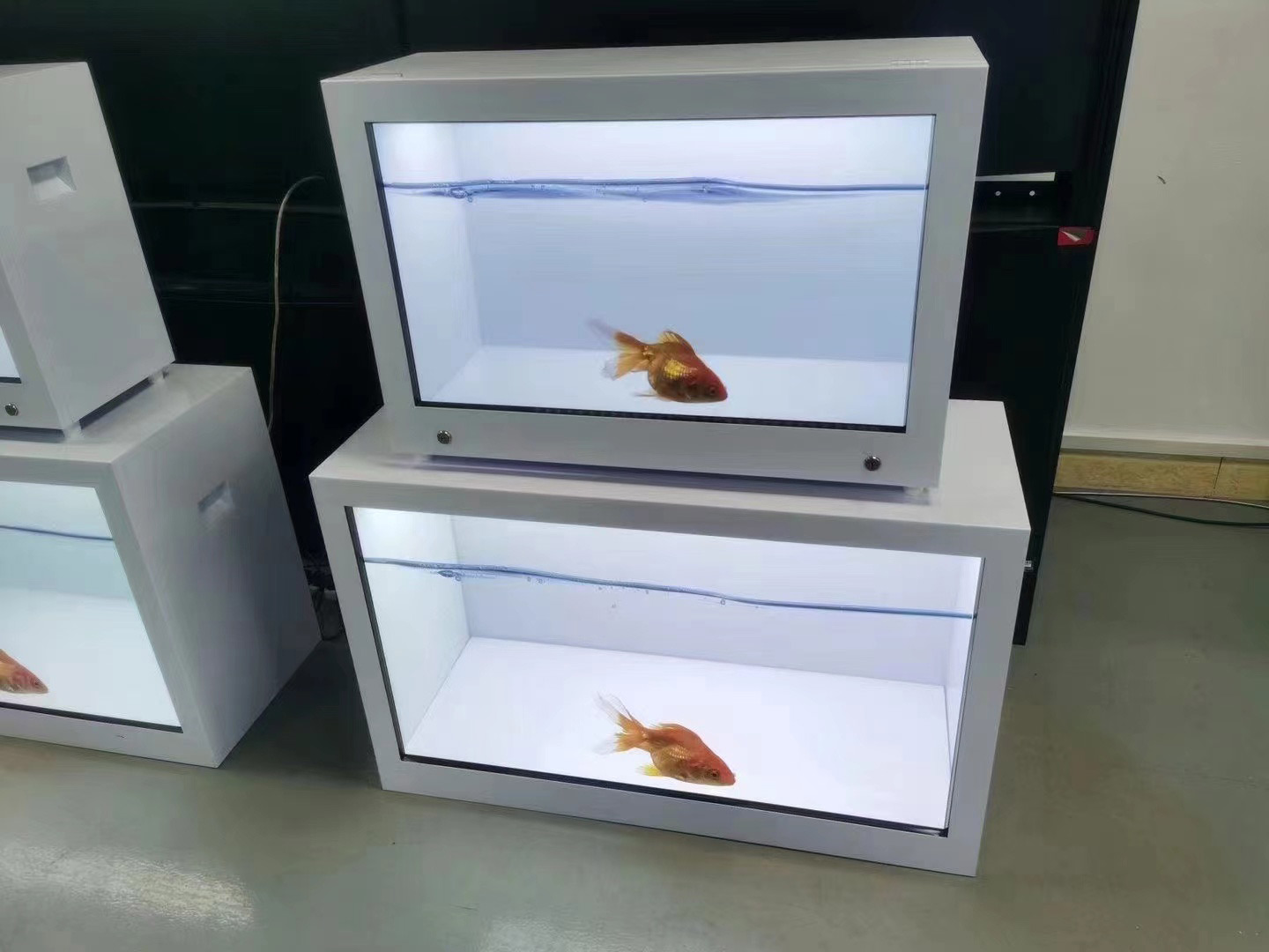 holographic transparent display cabinet