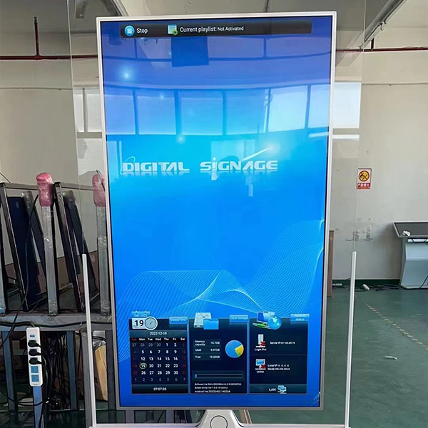 Mașină de publicitate cu cadru de sticlă ultra-subțire