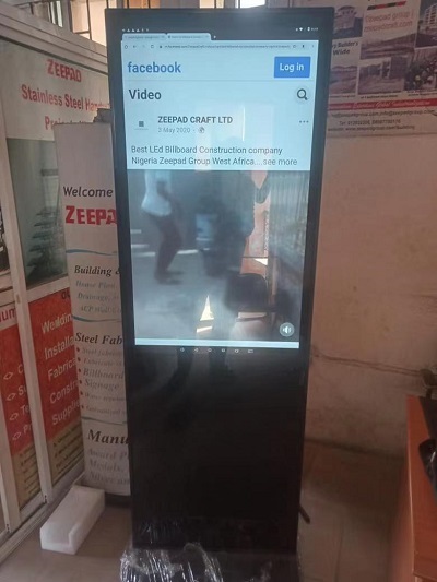 lcd floor standing advertising display