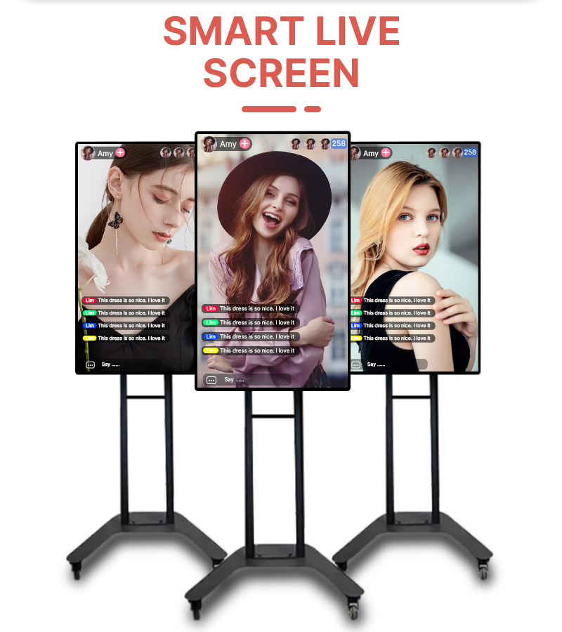 Smart Online Interactive Live Broadcast Video Streaming Device Display