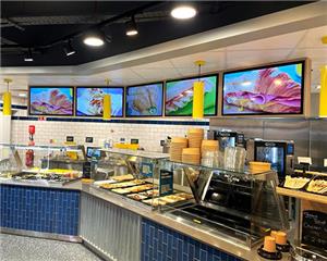 Wall-mounted advertising machine digital signage