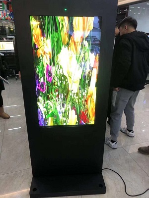 lcd floor standing advertising display