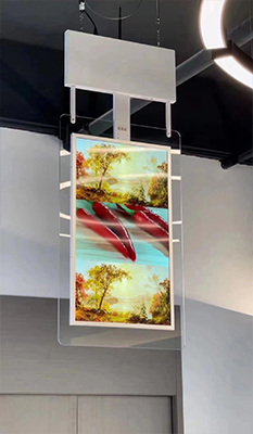 آلة إعلانية معلقة علوية على الوجهين