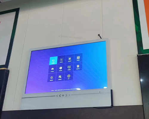 Exibição de publicidade em elevador