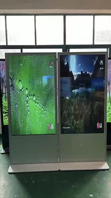 لافتات رقمية شاشات الكريستال السائل بحامل أرضي