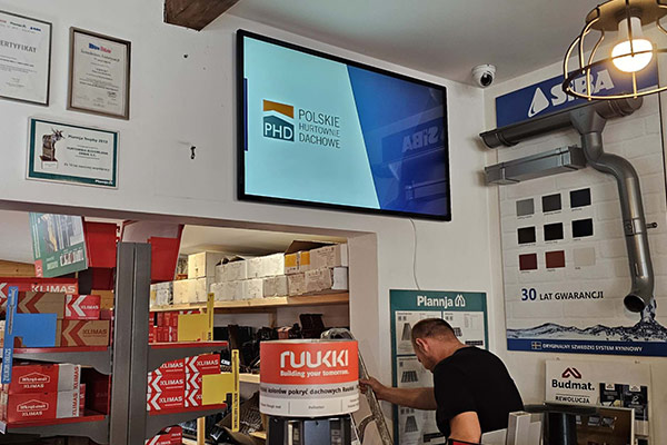 لافتات رقمية داخلية ذات إطار ضيق