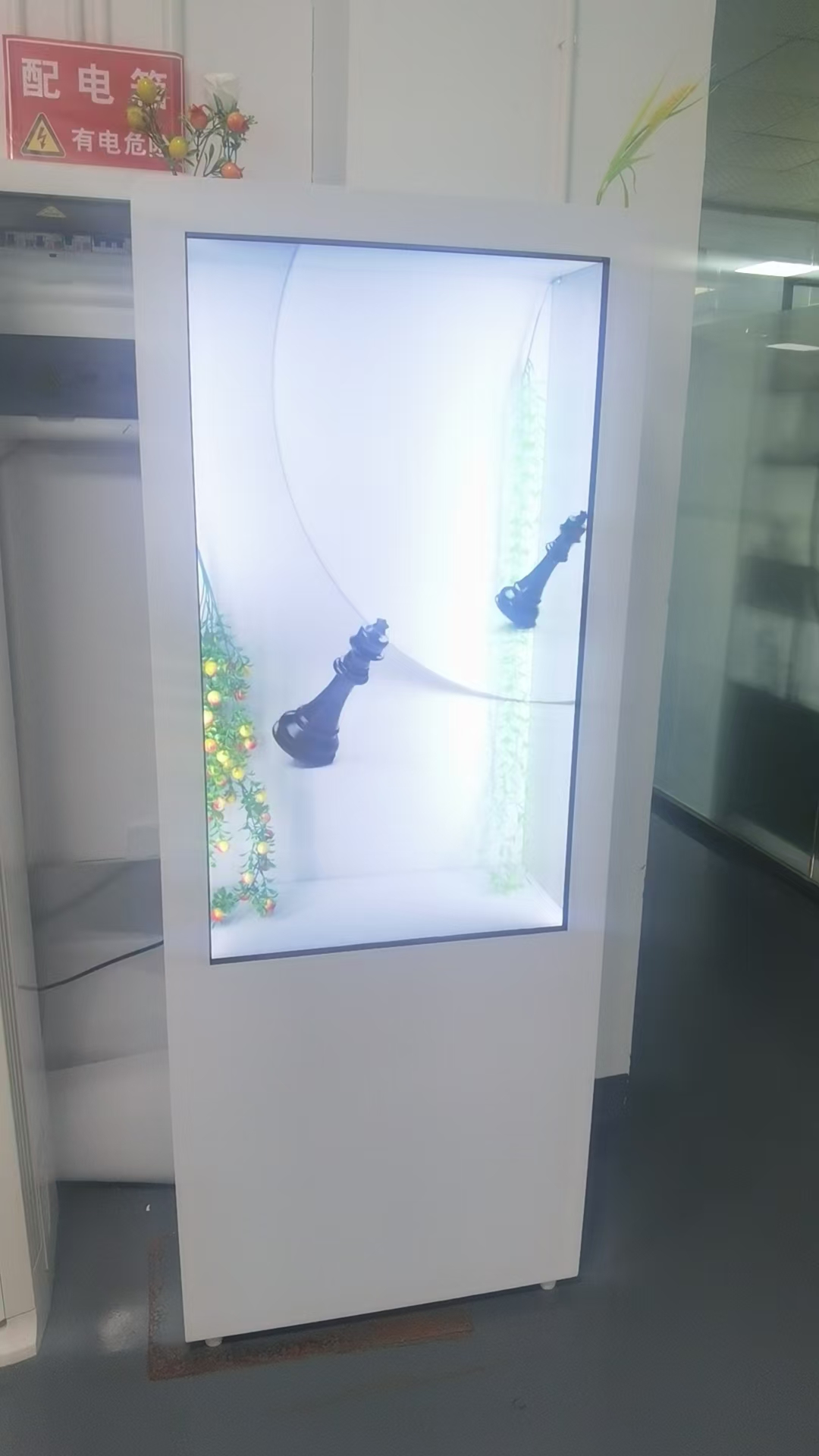 transparent display cabinet