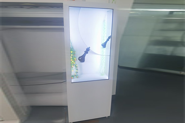 Un gabinete transparente holográfico 3