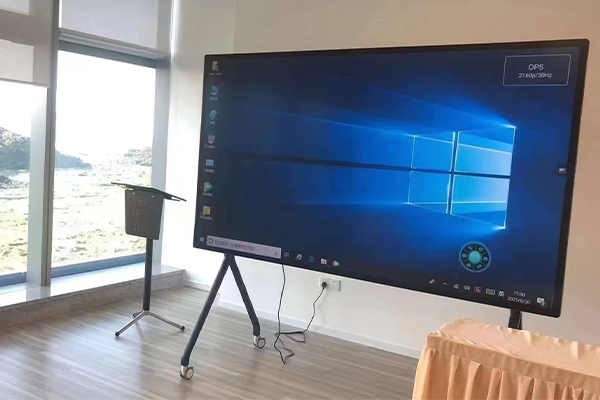 Quadro branco interativo em ação