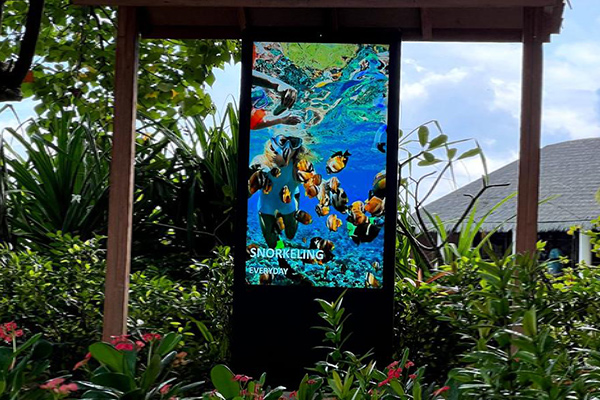 Experiență vizuală uimitoare a ecranelor în aer liber