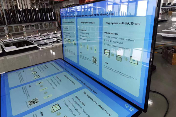 الفرق بين شاشة شاشة الكريستال السائل الموصولة وآلة الإعلان شاشة الكريستال السائل المثبتة على الحائط