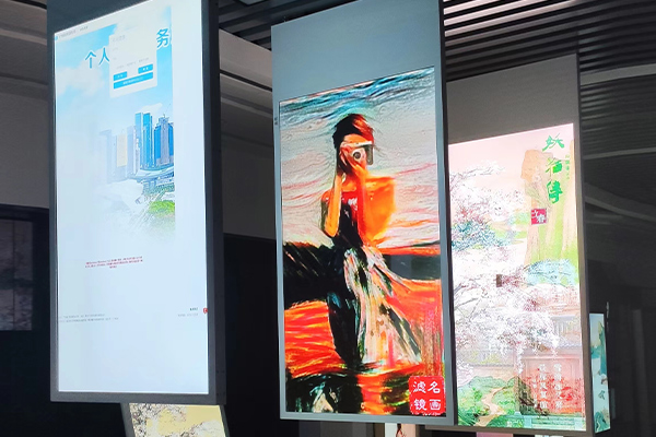 Двустранен висящ рекламен екран: подкопайте въображението, повече от едната страна на прекрасното