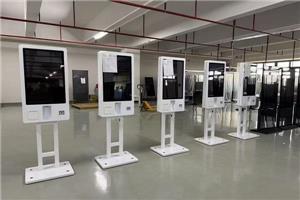 How can self-service ordering machines improve customer ordering experience in smart canteens