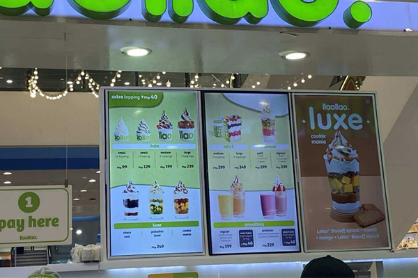 Catering splicing integrated advertising machine, a food promotion tool in the digital age 2