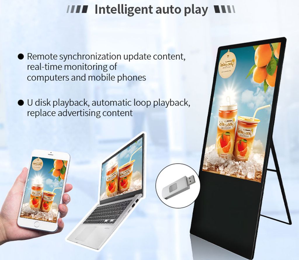 Portable advertising machine