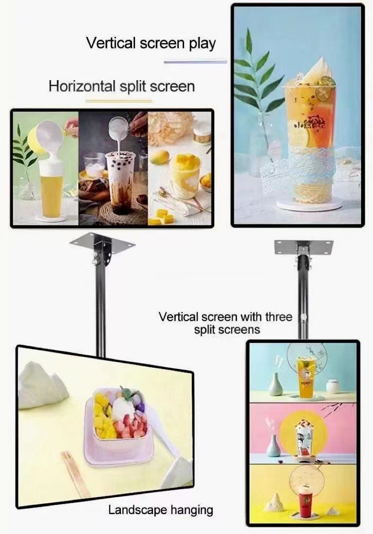electronic menu displays