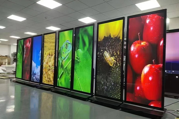 屋内フロアスタンドフルスクリーン広告機:コアとなる利点がブランドアップグレードに役立ちます