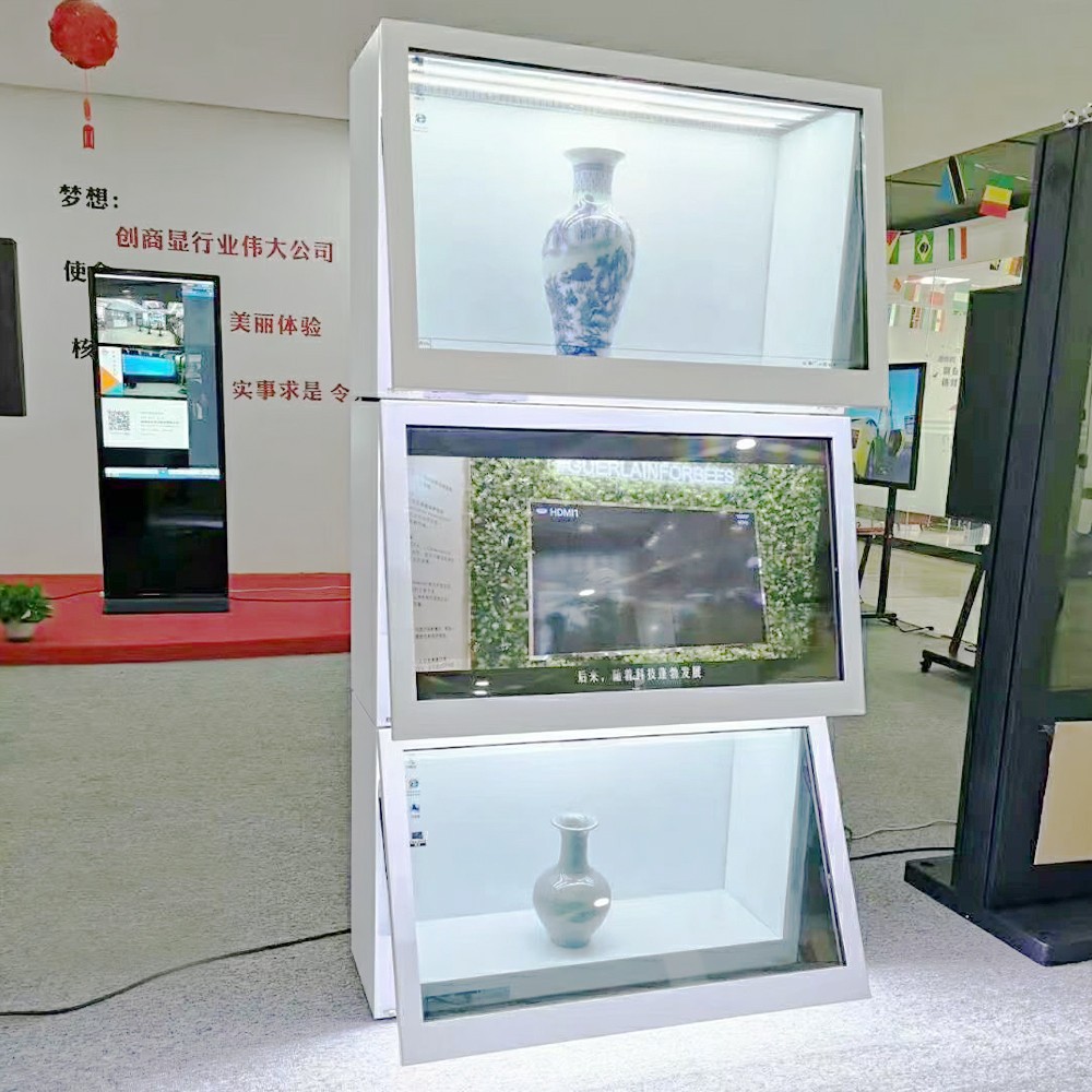 transparent display cabinets