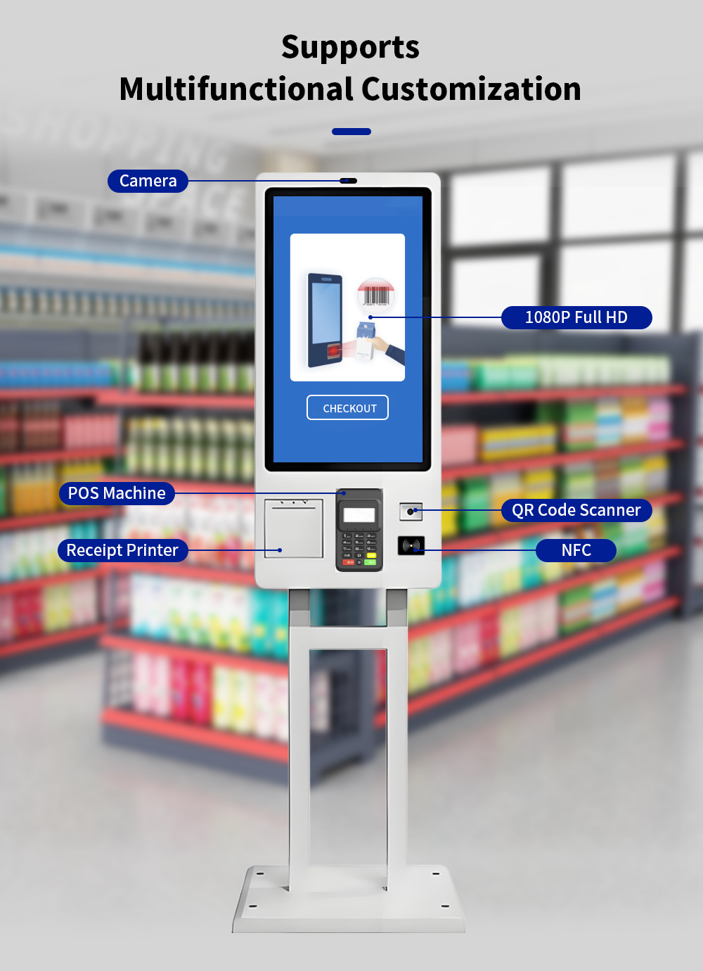 touch screen self-service kiosks