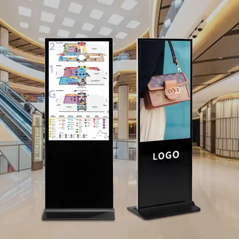 Afișaj digital de interior cu ecran LCD Android de 43 de inci, cu podea
