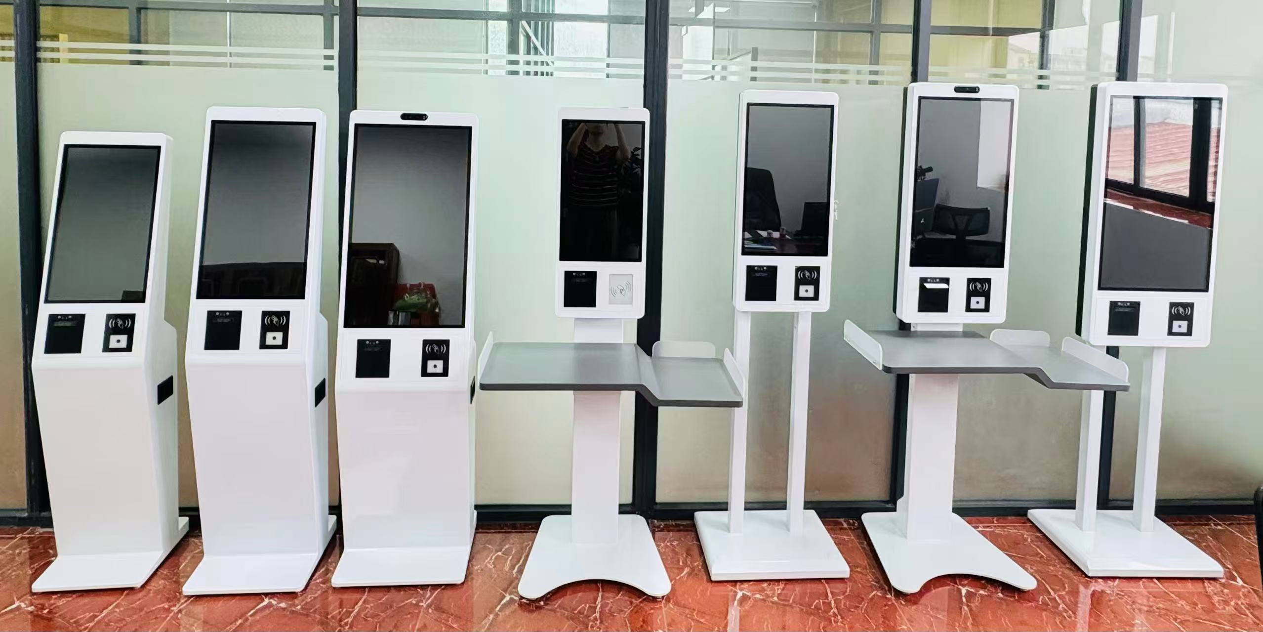 self-service checkout kiosks