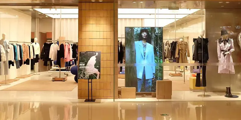 Digital window signage Digital window signage