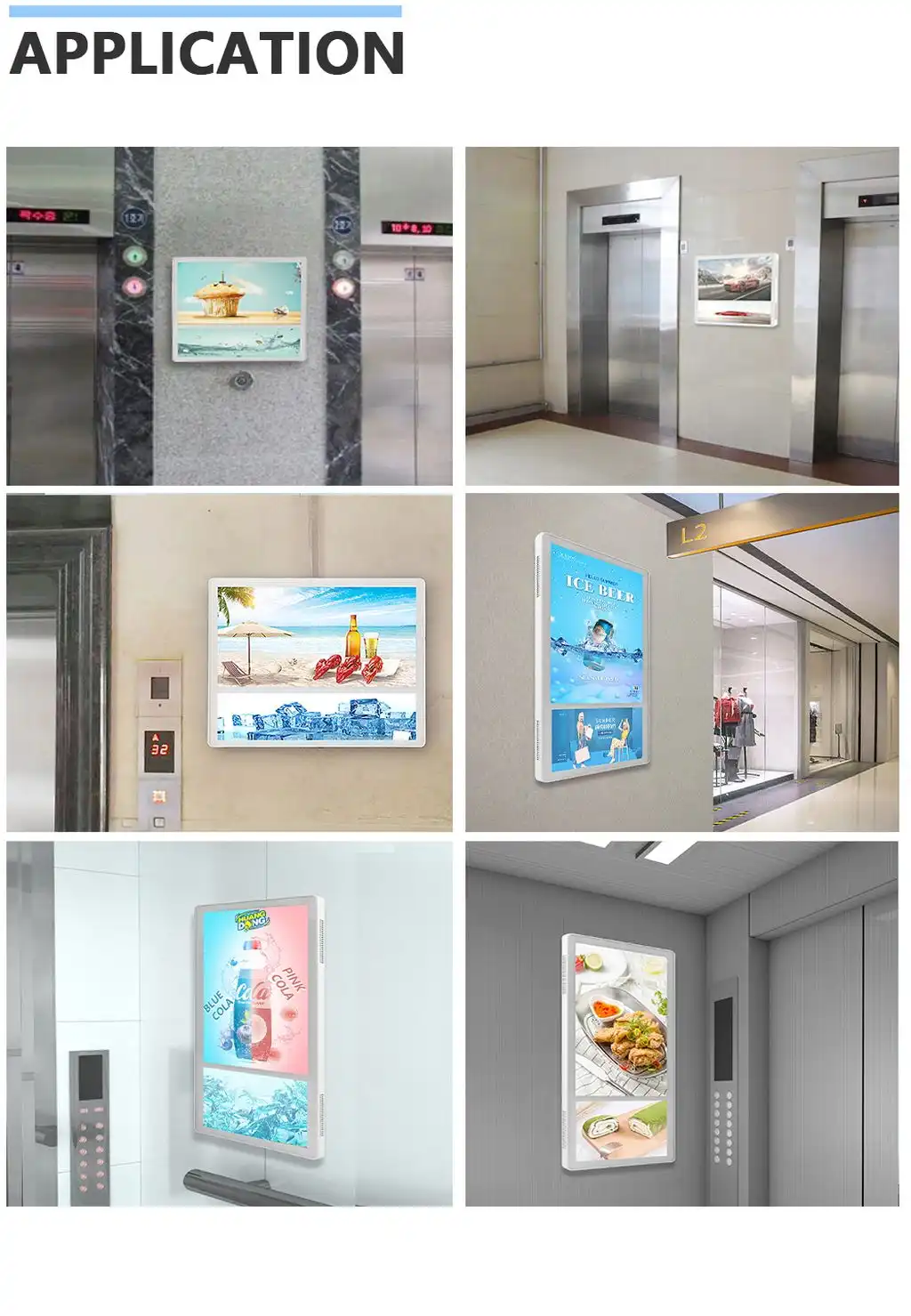 elevator advertising screen