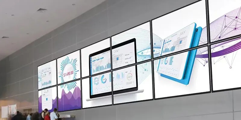 Video wall signage Video wall signage